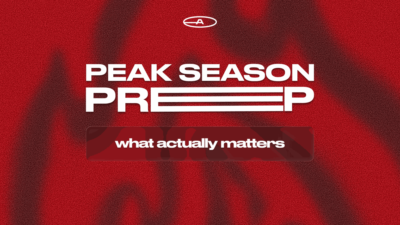 Peak Season Is Coming